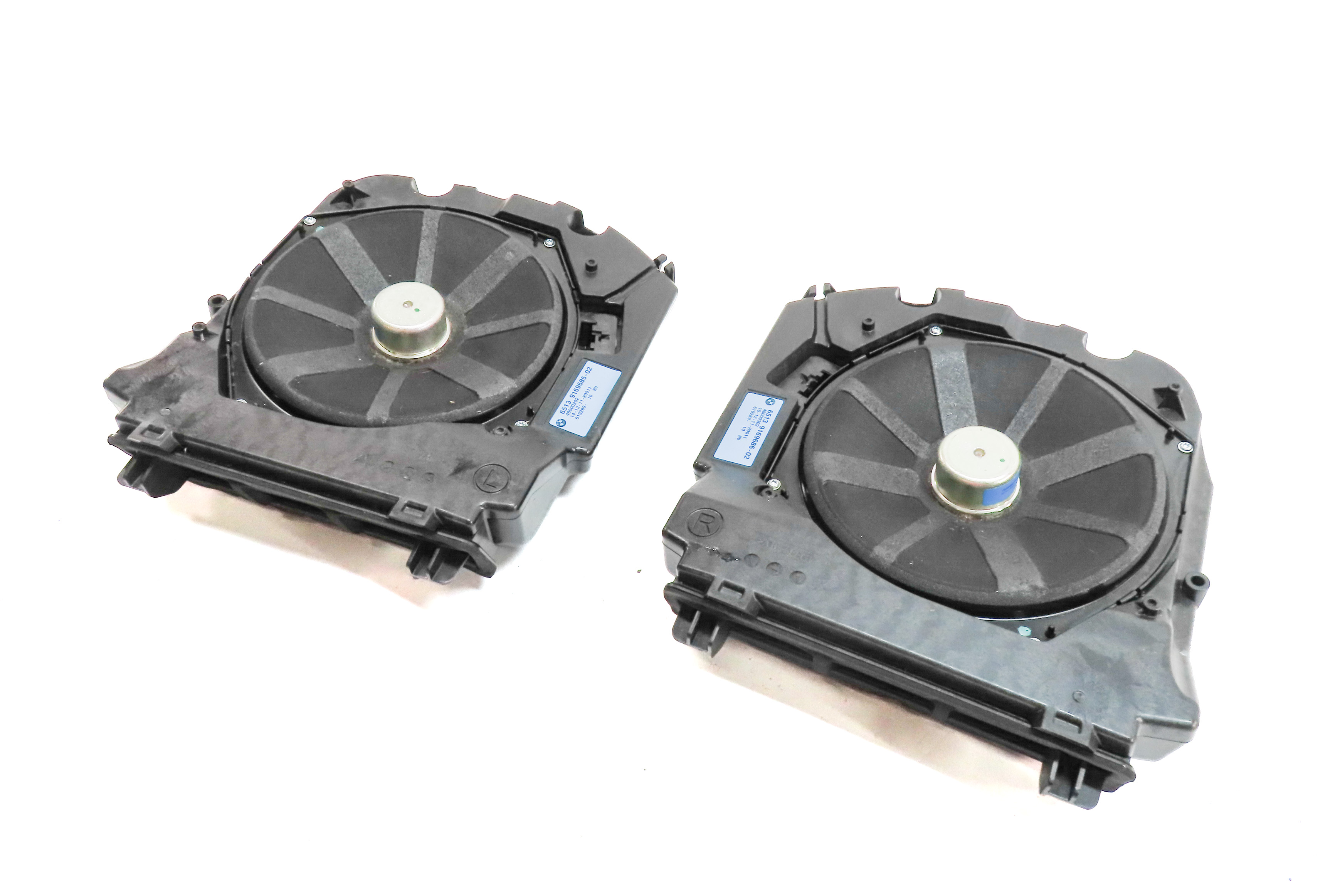 2012 BMW 535I (F10) RADIO STEREO AUDIO SOUND SYSTEM SUBWOOFER SPEAKER SET/2 — exact item pictured